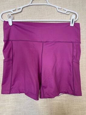 Constantly Varied Gear Women's High-Waist Athletic Shorts in Magenta